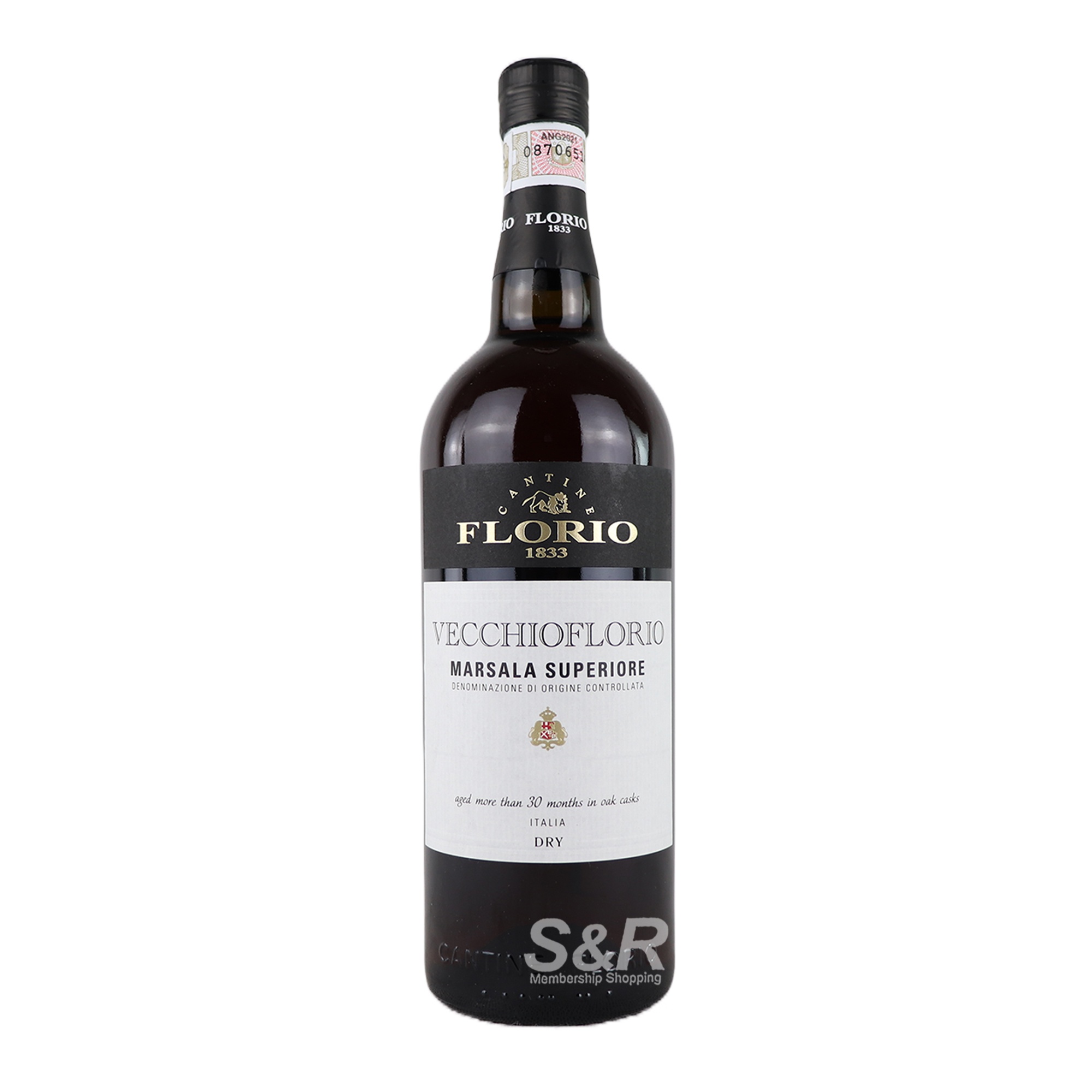 Florio Vecchioflorio Marsala Superiore Dry Red Wine 750mL